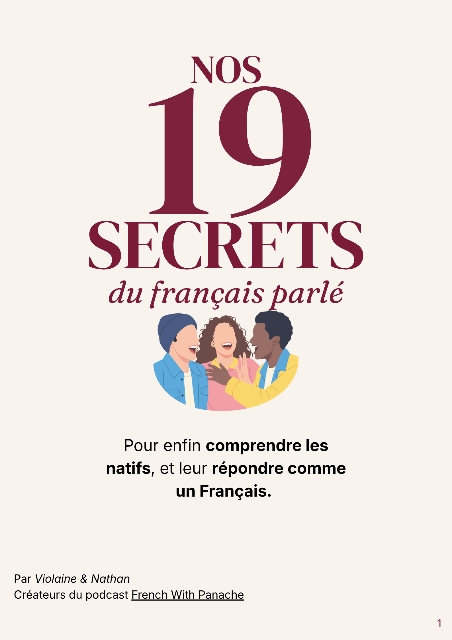 Our 19 secrets to spoken French - free guide
